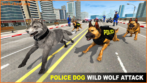 Police Dog VS Wild Wolf Attack Survival City screenshot