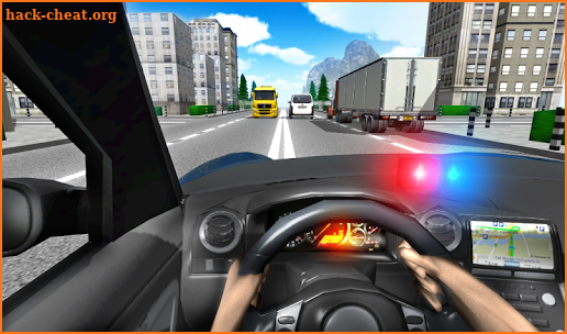 Police Driving In Car screenshot
