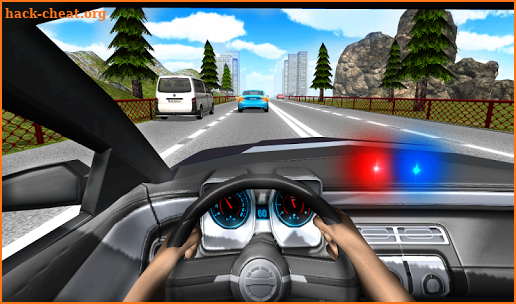 Police Driving In Car screenshot