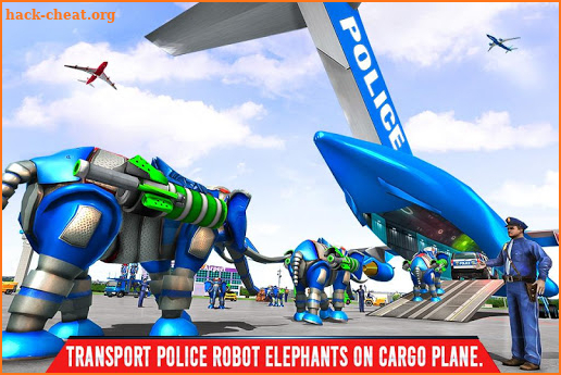 Police Elephant Robot Game: Police Transport Games screenshot