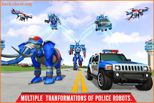 Police Elephant Robot Game: Police Transport Games screenshot