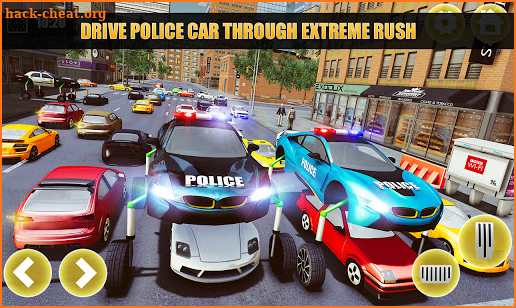 Police Elevated Car Games 2021:Car parking driving screenshot