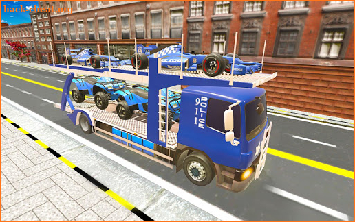 Police Formula Car Transporter Truck screenshot