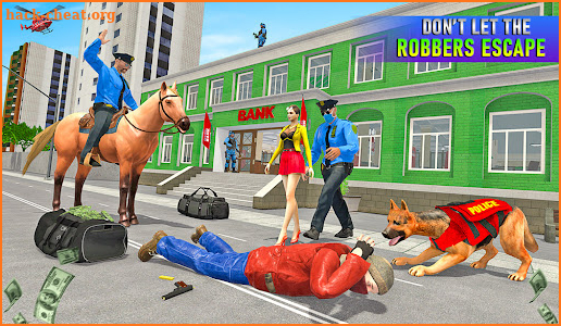 Police Horse Gangster Chase: Crime Shooting Games screenshot
