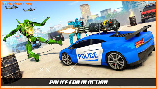 Police Horse Robot Transformation Games Robot Wars screenshot