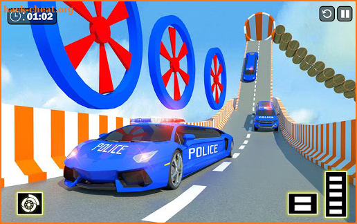 Police Limo Car Mega Remp Stunts screenshot