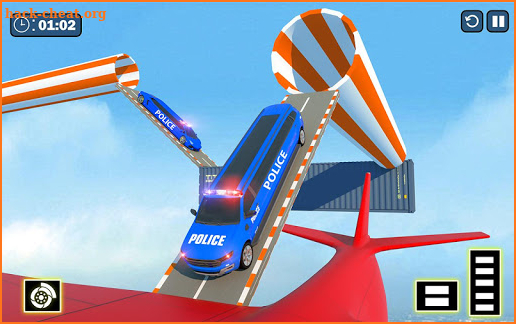 Police Limo Car Mega Remp Stunts screenshot
