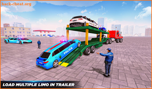 Police Limousine Taxi Transporter Game screenshot