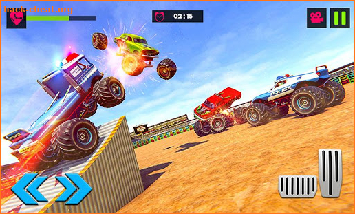 Police Monster Truck Derby Demolition Crash Stunts screenshot
