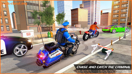 Police Moto Bike City Bank Robbery Gangster Chase screenshot