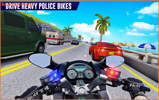 Police Moto Bike Highway Rider Traffic Racing Game screenshot