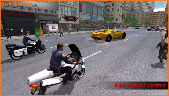 Police Moto Bike Real Gangster Chase screenshot