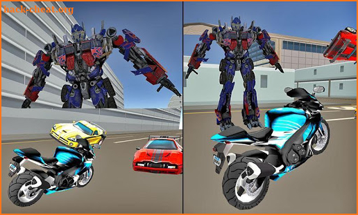 Police Moto Robot Fight: War Robots Transformers screenshot