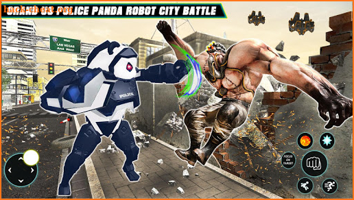 Police Panda Robot Game:Panda Robot Transformation screenshot