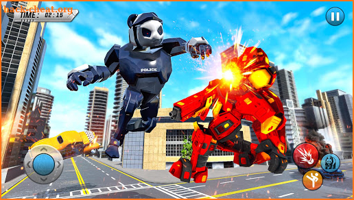 Police Panda Robot Transform: Robot Attack screenshot