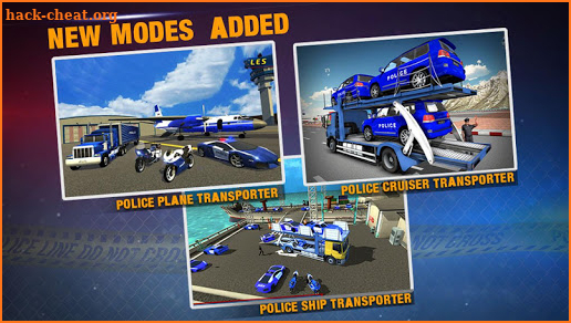 Police Plane Transporter Game screenshot