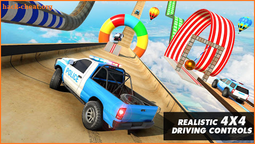Police Prado Car Stunt - Mega Ramp Stunts 3D screenshot