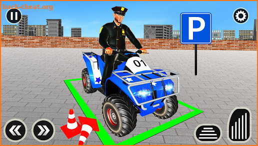 Police Quad Bike Parking - Smart 4x4 ATV Bike Game screenshot
