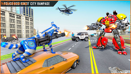 Police Robot Car Transform: Police Dog Robot Games screenshot