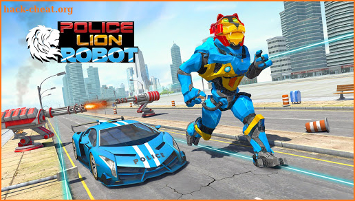 Police Robot Lion Transform Car-Animal Rescue screenshot