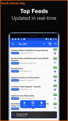 Police Scanner Radio 2.0 Pro screenshot