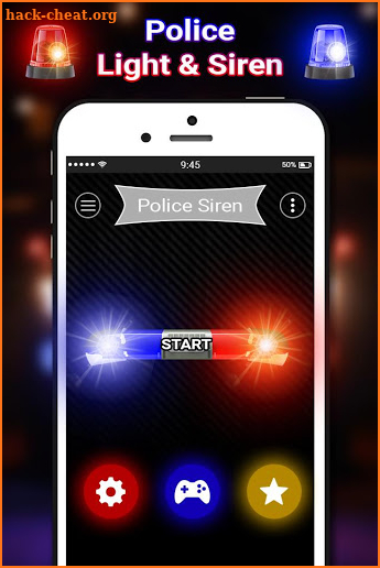 Police siren light & sound screenshot