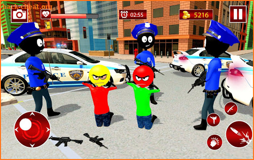 Police Stickman Gangstar Crime screenshot