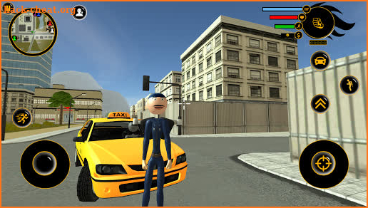 Police Stickman Jetpack Miami Crime screenshot
