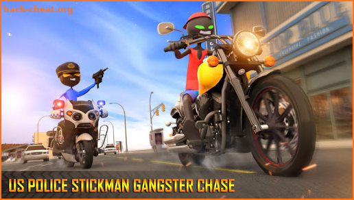 Police Stickman Motorbike Driving Chase screenshot