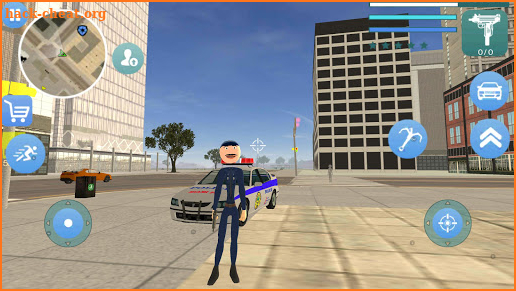 Police Stickman Rope Hero Gangstar Crime screenshot