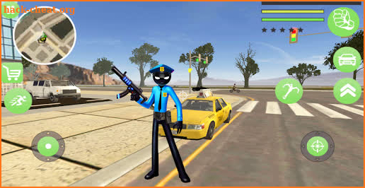 Police Stickman Rope Hero Gangstar Crime Mafia screenshot
