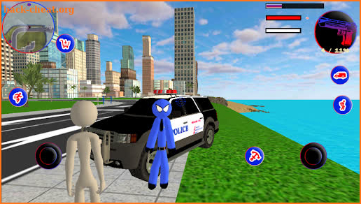 Police stickman rope hero vice town screenshot