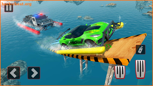 Police Truck Water Surfing Gangster Chase screenshot