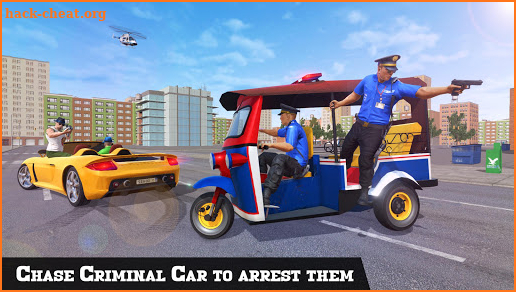 Police Tuk Tuk Rickshaw Gangster Chase Simulator screenshot