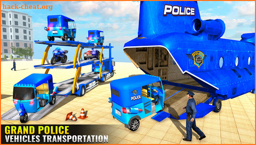 Police Tuk Tuk Transporter :Police Transport Games screenshot
