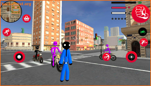 Police US Stickman Rope Hero Vegas Gangstar Crime screenshot