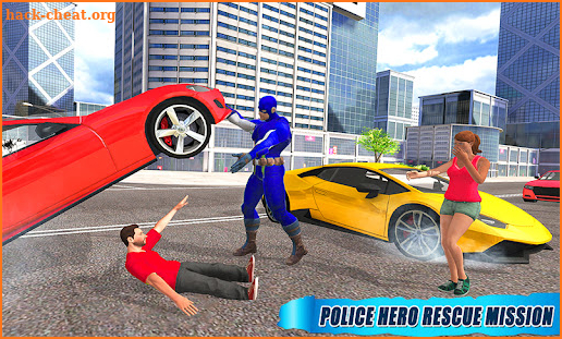 Policeman Rope Hero - Cop Chase Police Shooter screenshot