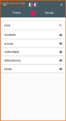 Polish - Slovak Dictionary (Dic1) screenshot