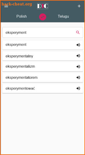 Polish - Telugu Dictionary (Dic1) screenshot