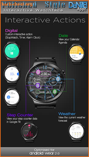 Polished Style HD Watch Face & Clock Widget screenshot