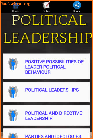 Political Leadership screenshot