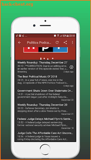 Politics Podcast NPR screenshot