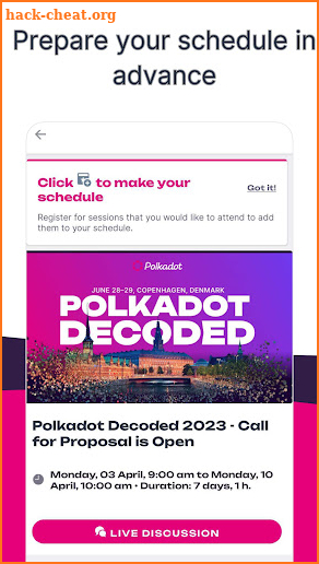 Polkadot Events screenshot