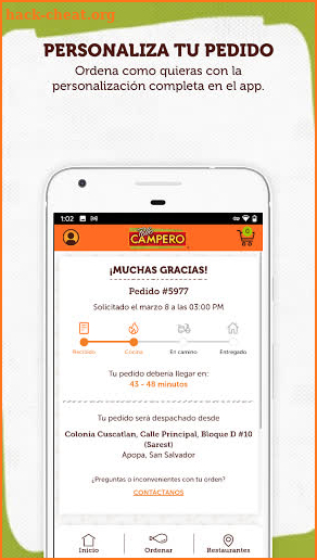 Pollo Campero El Salvador screenshot