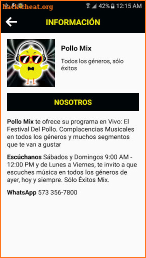Pollo Mix Radio screenshot