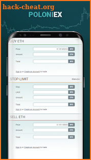 Poloniex buy & sell bitcoin mobile exchange online screenshot
