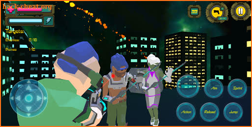 Polygon Cyber City 77: Crime Shooting Games 2021 screenshot
