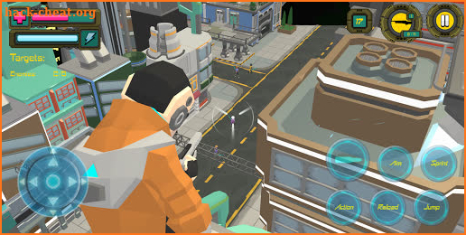 Polygon Cyber City 77: Crime Shooting Games 2021 screenshot