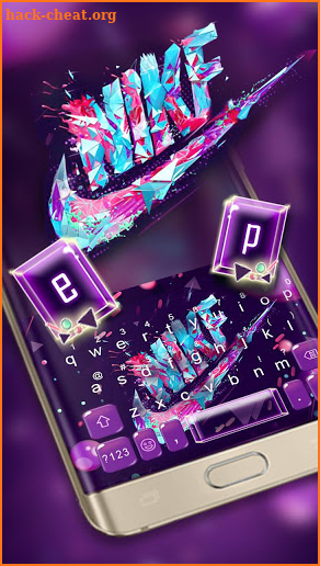Polygon Sports Keyboard Theme screenshot