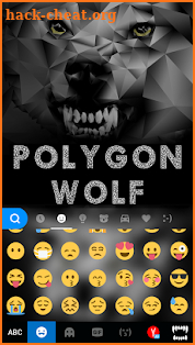Polygon Wolf Keyboard Theme screenshot